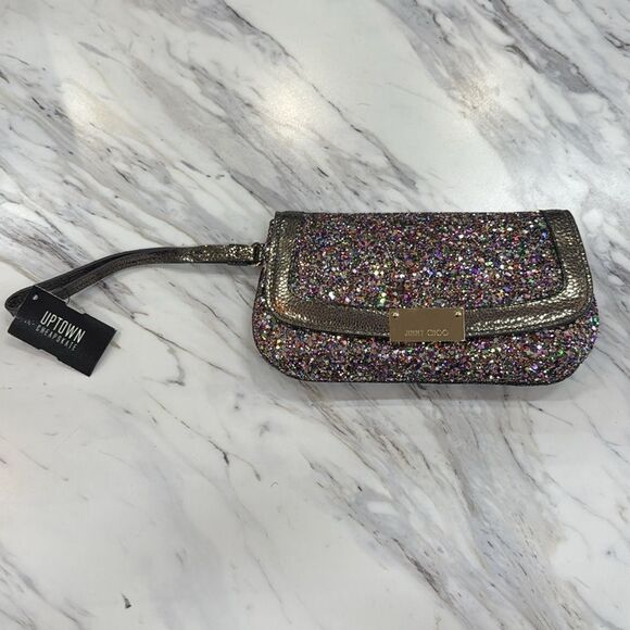Jimmy Choo Sparkling Multicolor Clutch - Picture 5 of 9